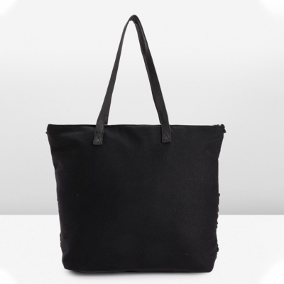 Geometric Design Structured Shoulder Bag with Tasselled Detail